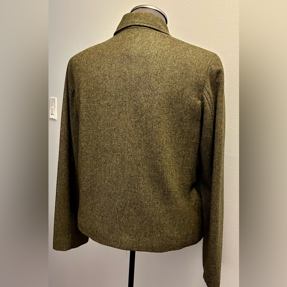 NWOT RALPH LAUREN Lamb’s Wool Bomber Jacket Cropped Double Breasted - Picture 4 of 13